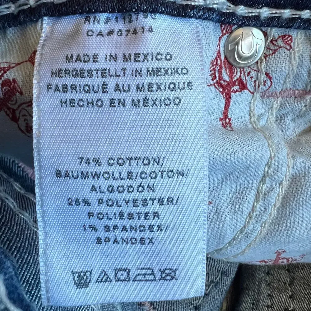 True Religion Big T Stitched Denim Jeanss - Picture 7 of 11
